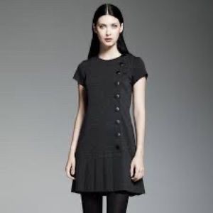 Pleated Ponte Dress